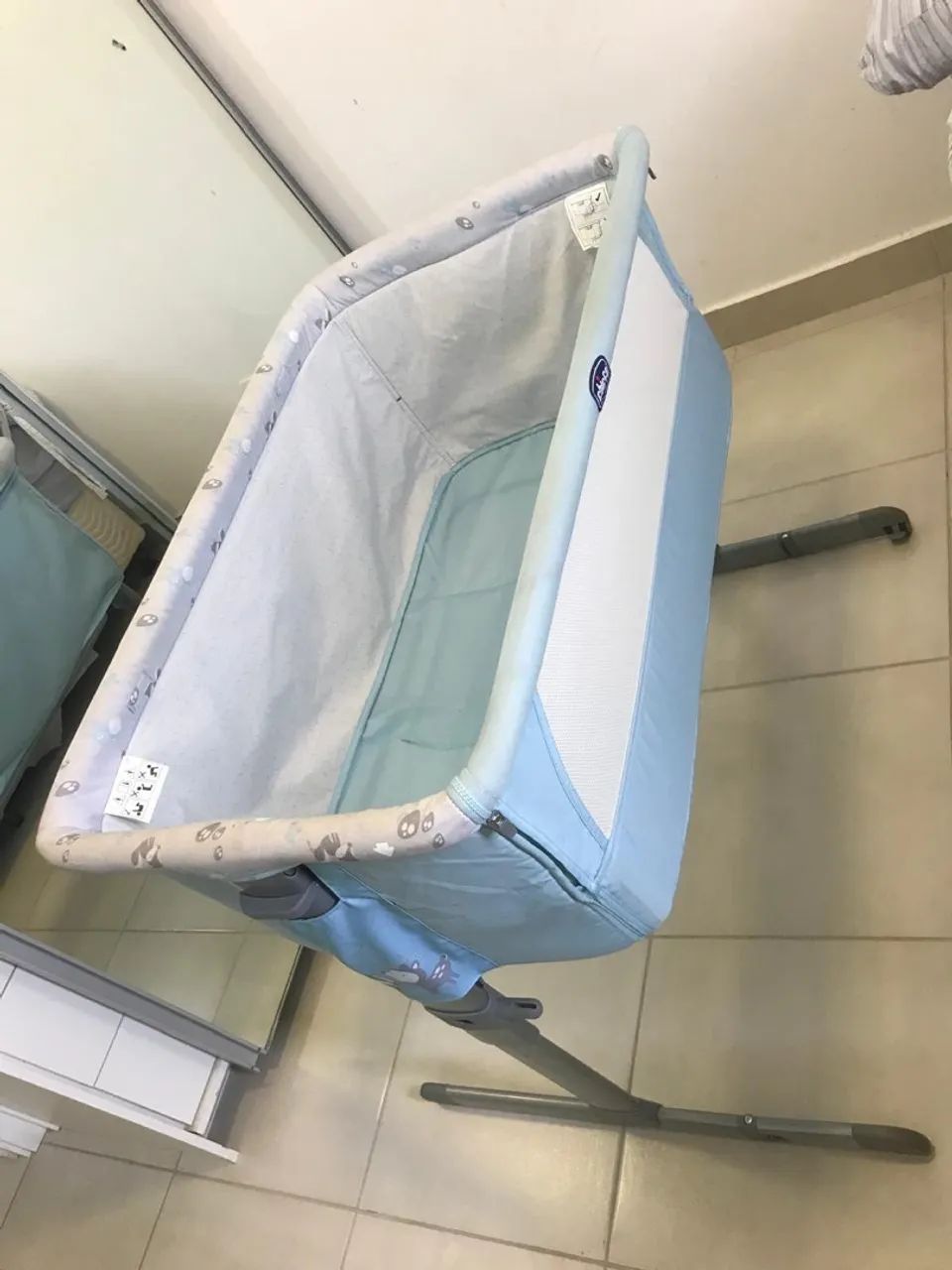 Berço Chicco Next2Me - Azul - Foto 2