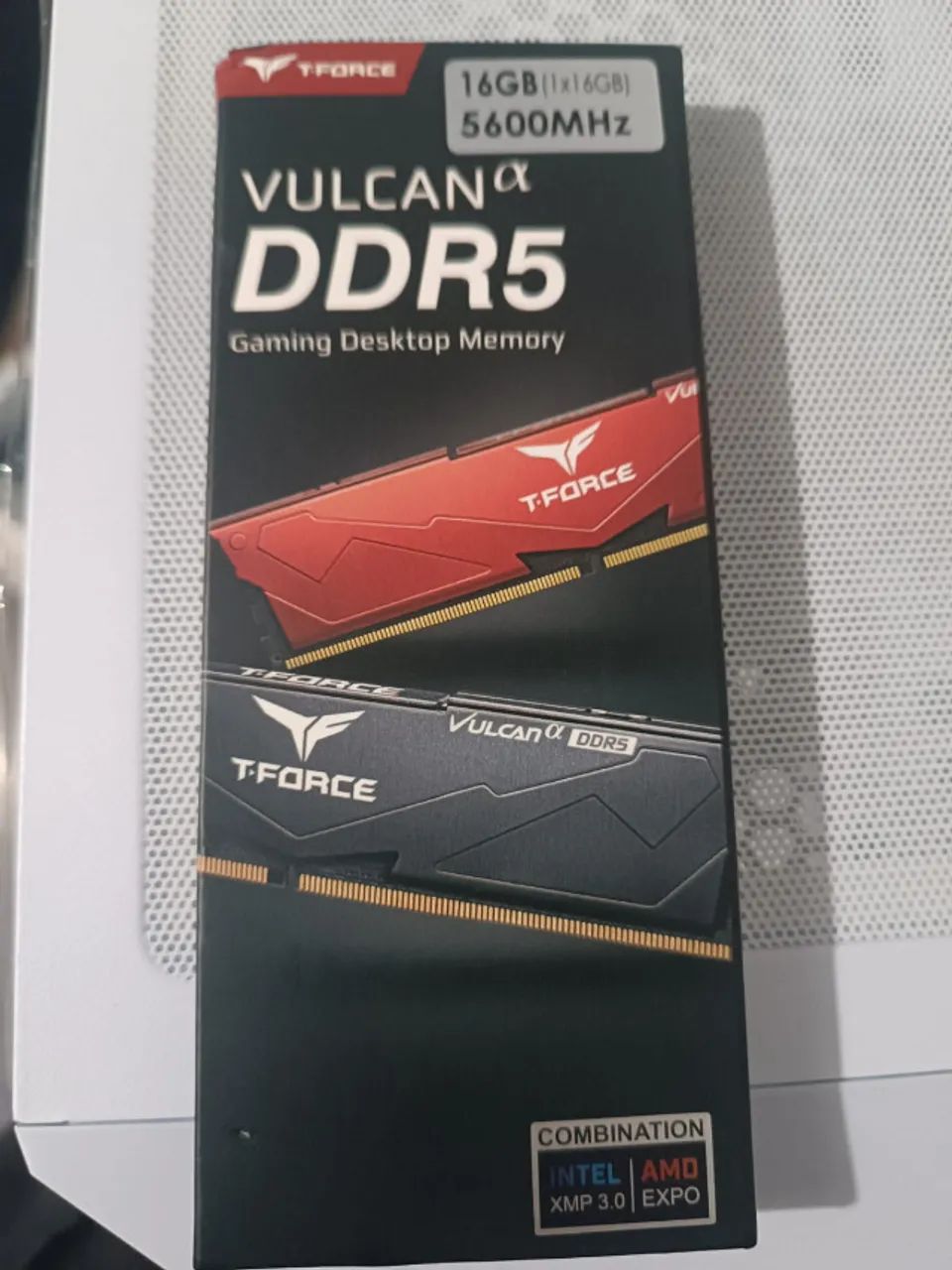 Memoria Team Group T-Force Vulcan A, 16GB (1x16GB), DDR5, 5600MHz, Vermelha64186560070145120