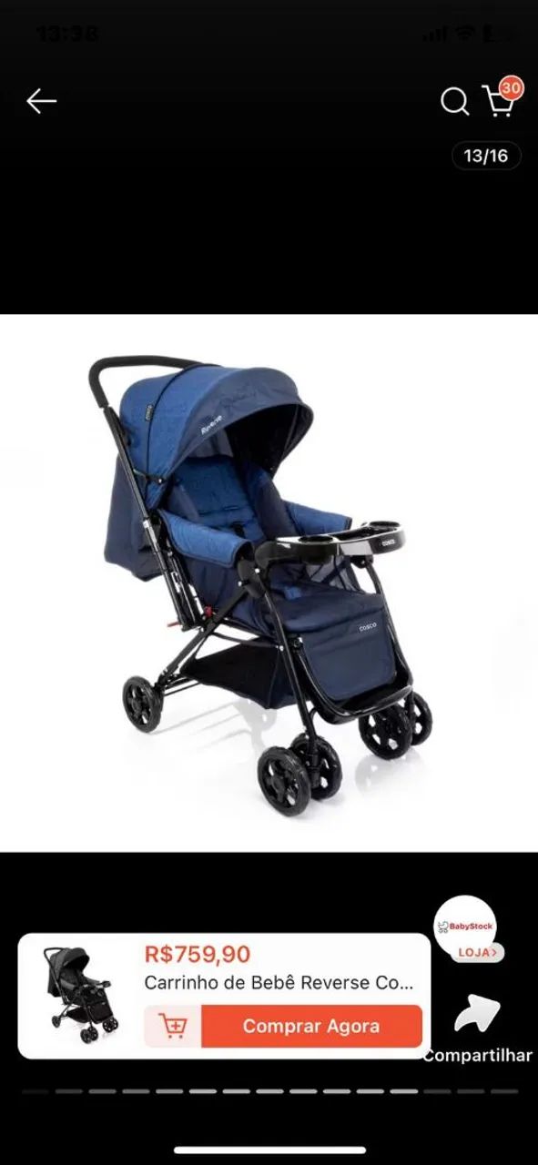 Carrinho de bebê e quadrado (Cosco)