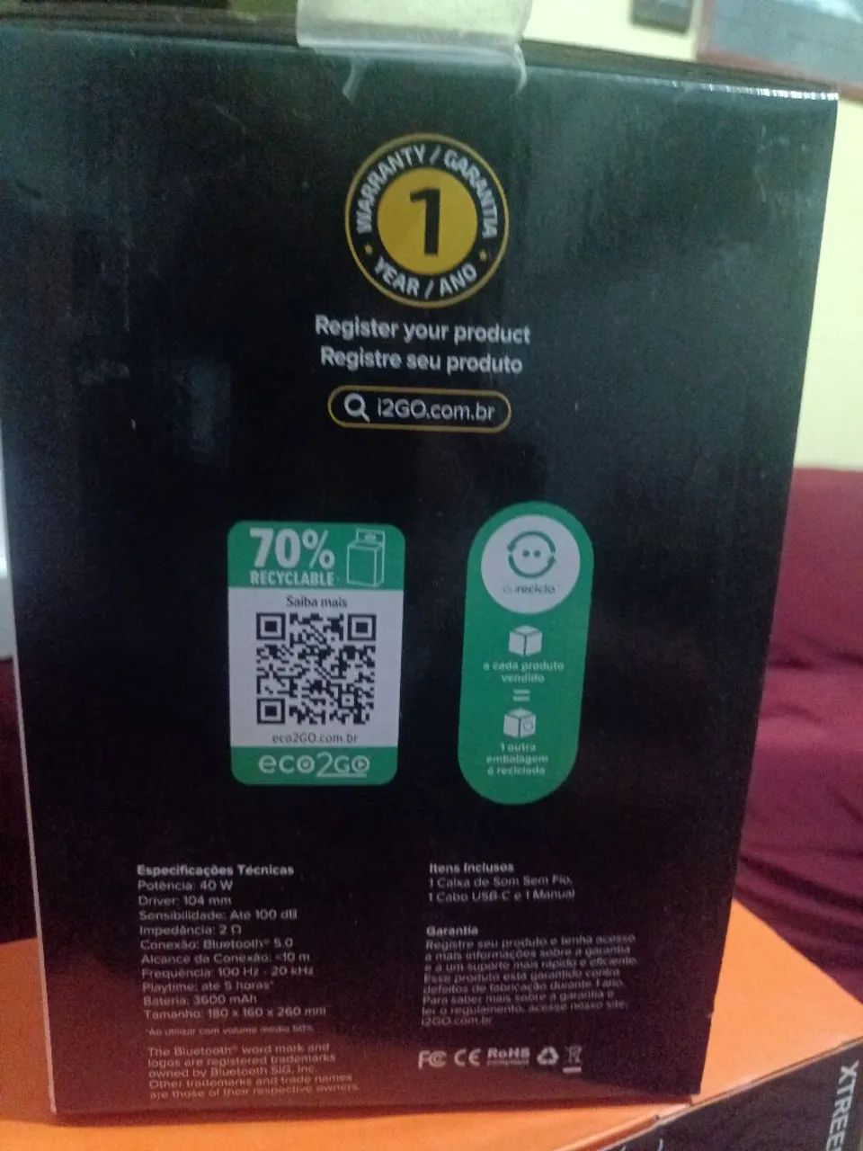 Caixa de som Ultra Square 200 I2GO.  - Foto 3