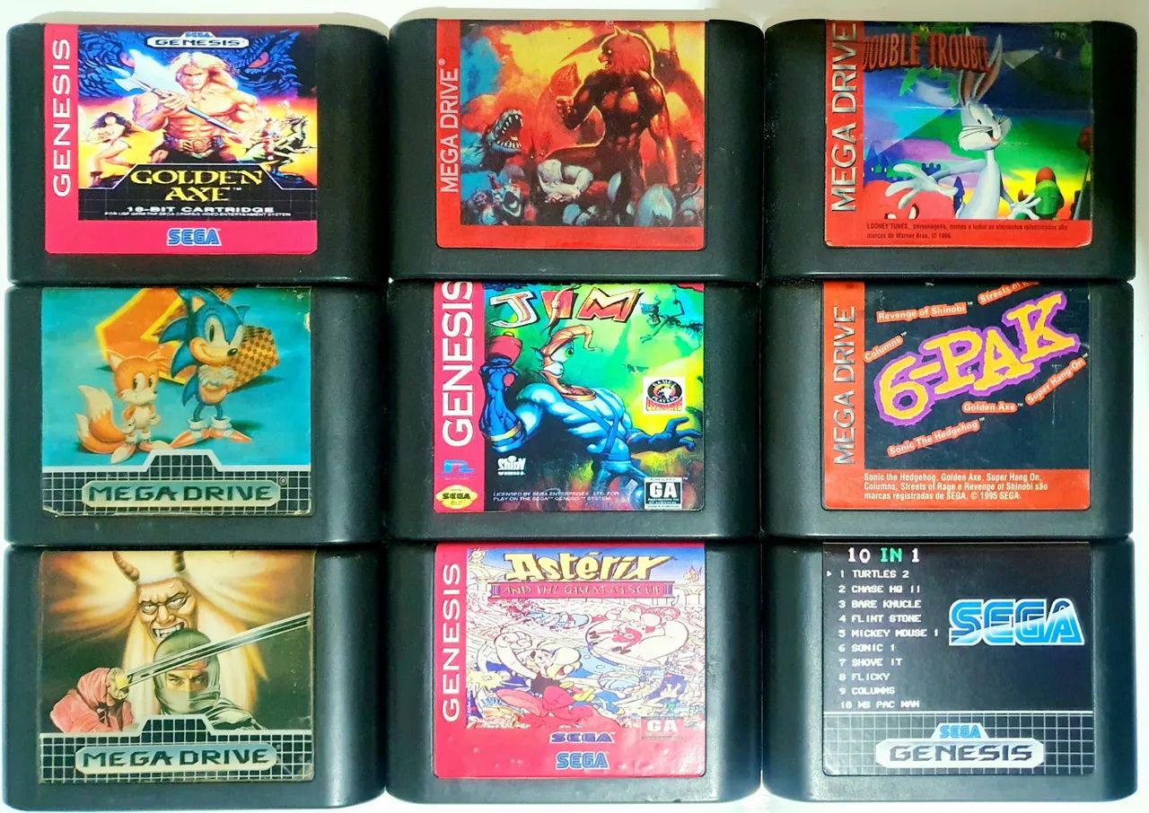 Jogos Original Mega Drive Sega Genesis Vários Títulos LEIA O