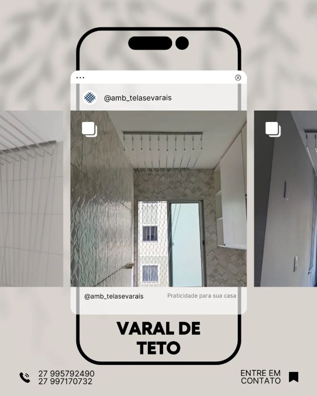 Varal de teto