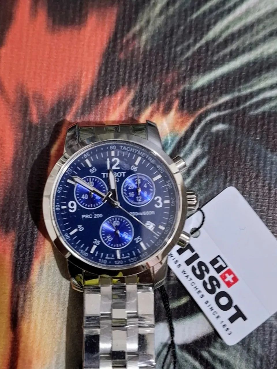 Relógio Tissot Modelo Prc 200 Multifuncional Mostrador Azul - Foto 5