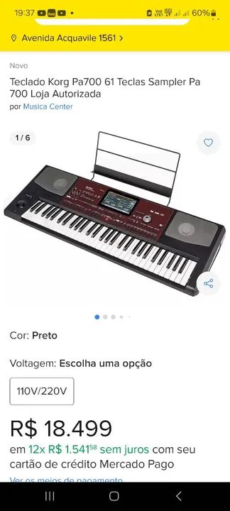 Teclado korg PA700 profissional  - Foto 3