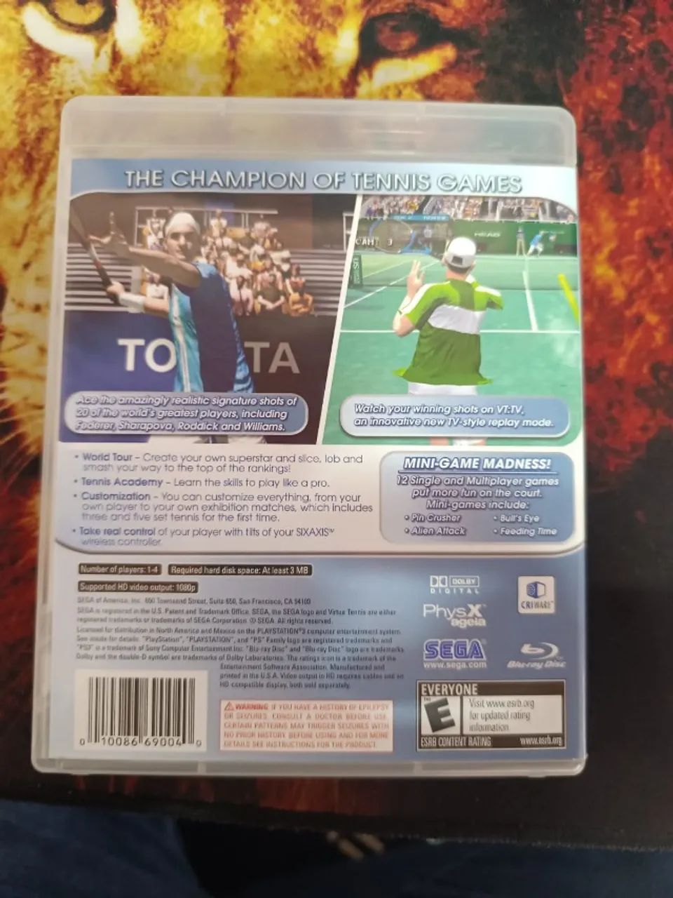 Jogo Seminovo Virtua Tennis 3 Ps3 - sem encarte interno - Foto 4