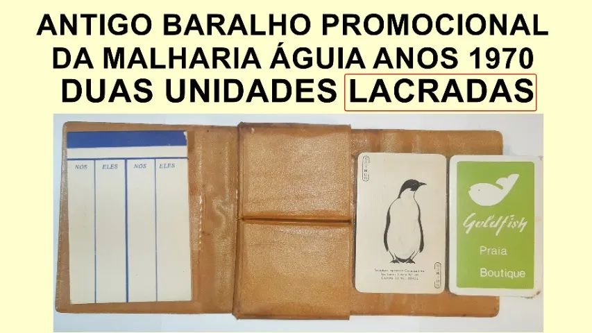 Dois antigos baralhos malharia Águia. - Foto 5