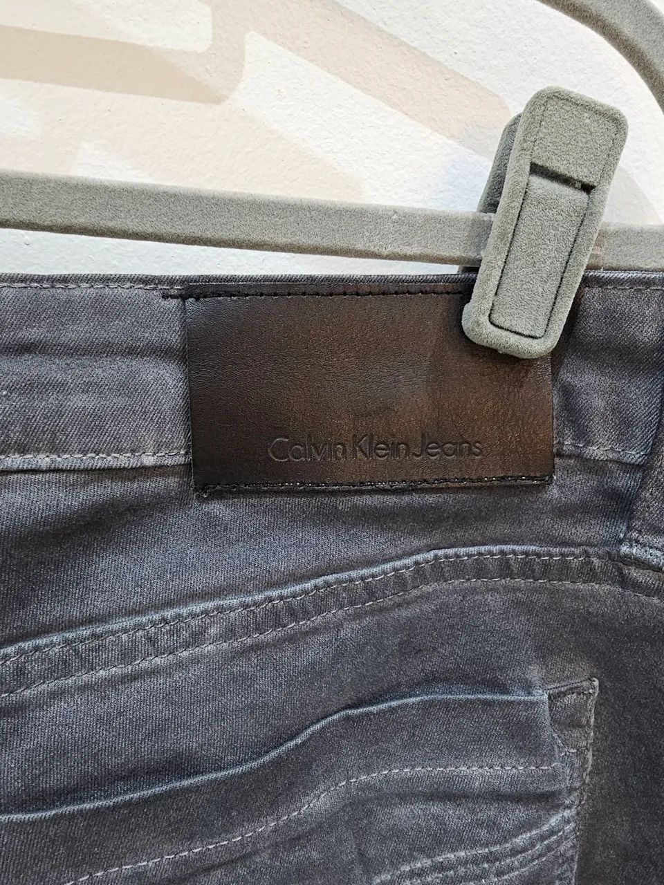 Calça Jeans Calvin Klein Cinza - Foto 5