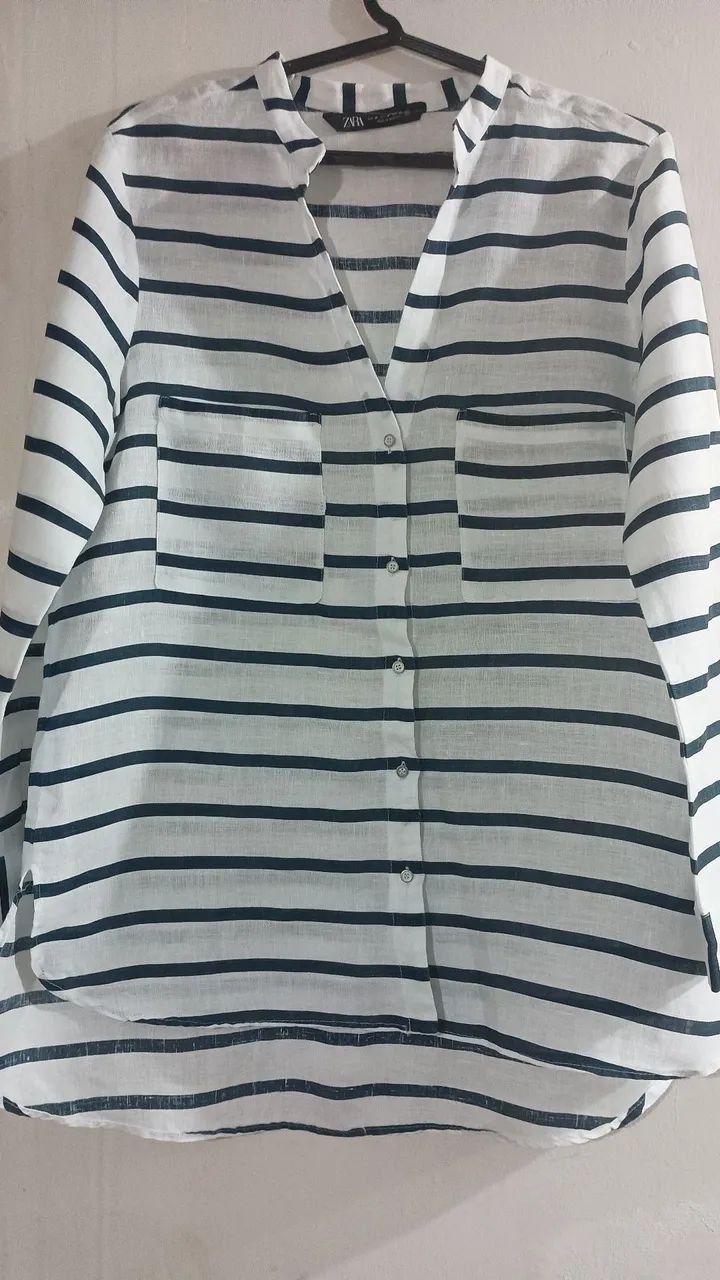 Blusa de linho Zara