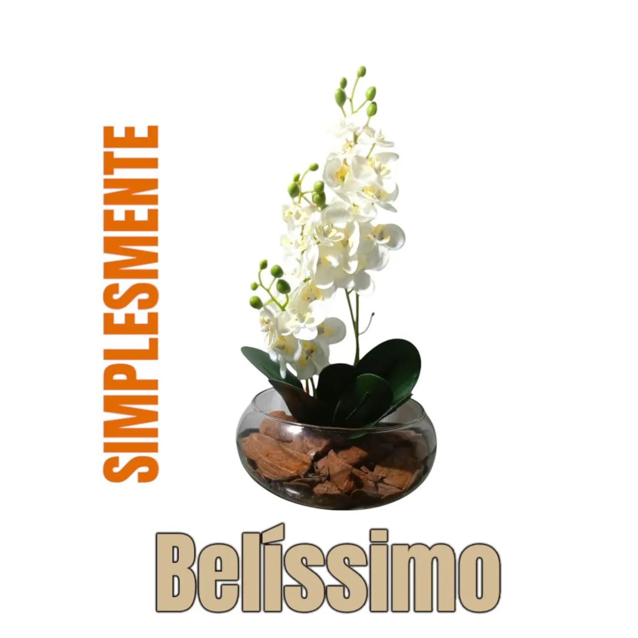 Desfrute de Uma Casa Bonita Com Essas Orquídeas Brancas Permanentes em Um Lindo Decorativo - Foto 2