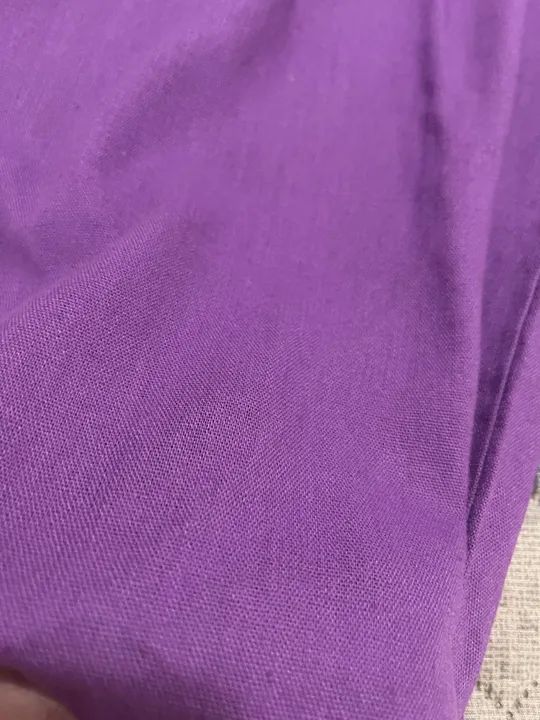 Calça linho pantalona roxa - Foto 2