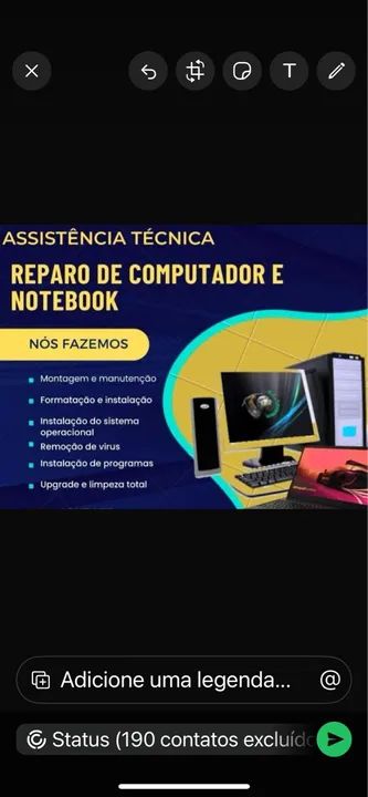 Manutenção de Computadores e notebook