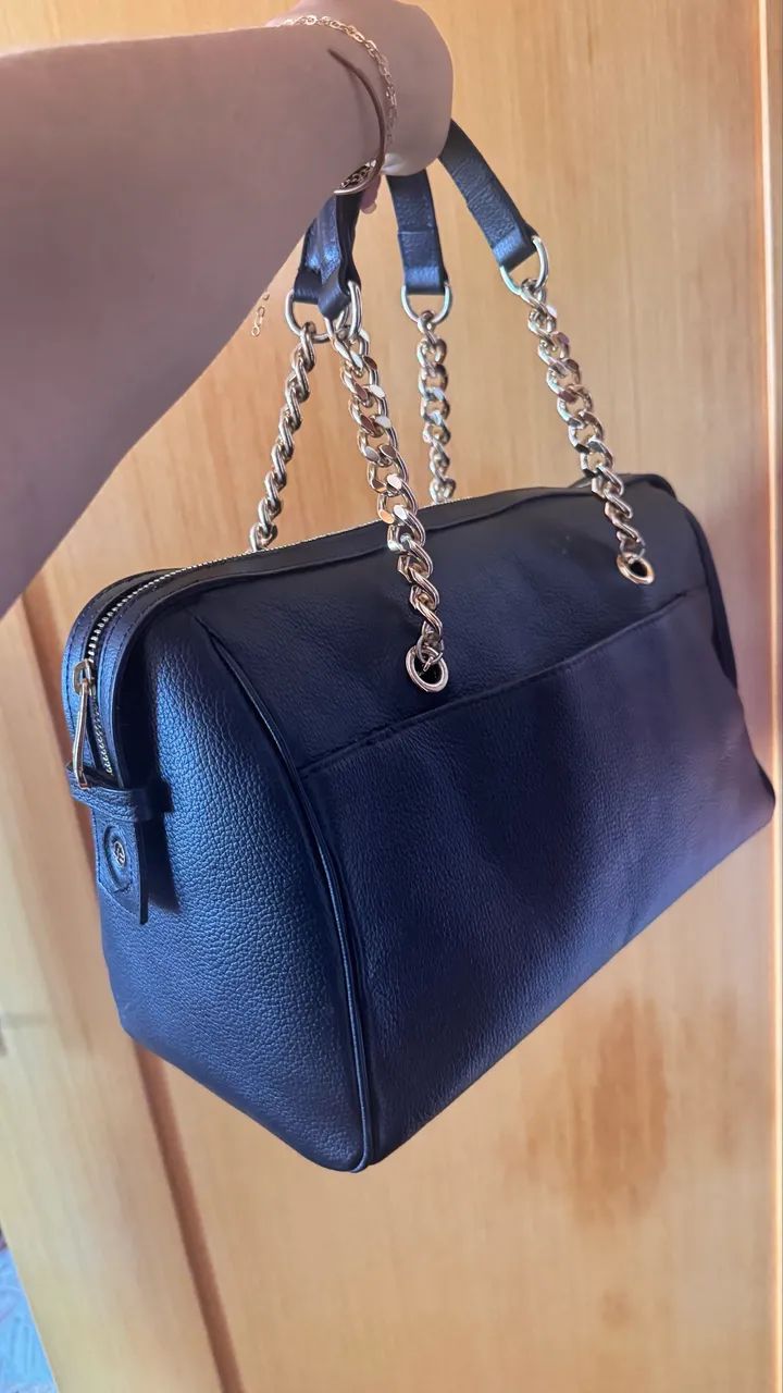 Bolsa Jorge Bischoff original (em couro) - Foto 3