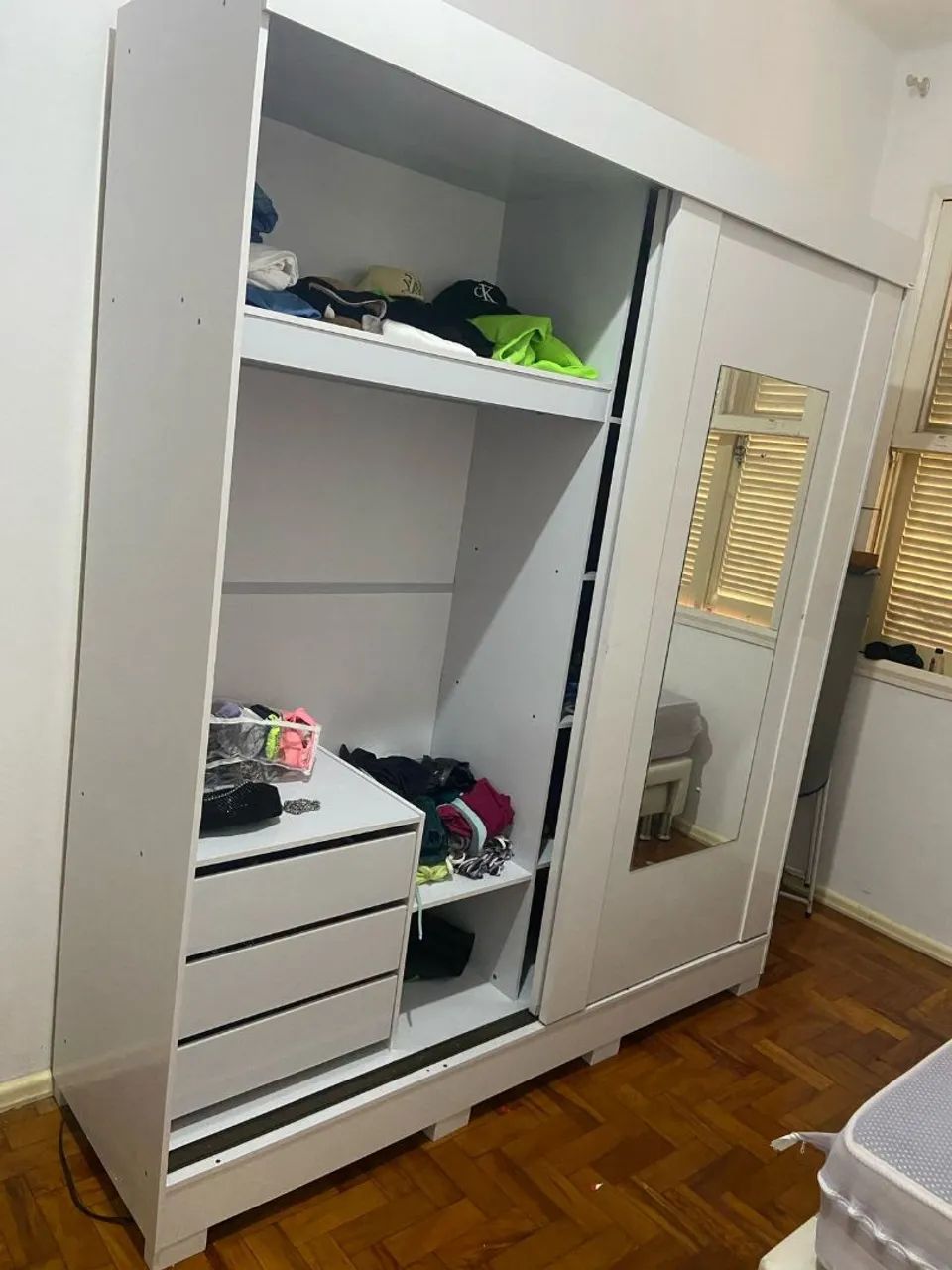 Guarda-Roupa de Correr Branco - Foto 2