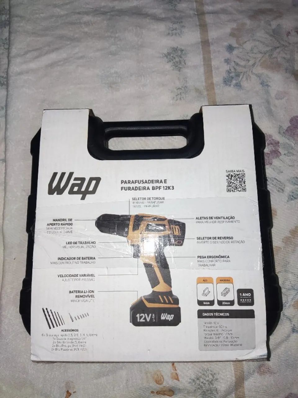 Parafusadeira/Furadeira à Bateria WAP 12V - Foto 5