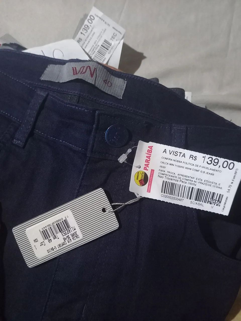 Calças Jeans Masculina de 139,00 por50,00 tamanho 40 qualquer informação whats *25 - Foto 3