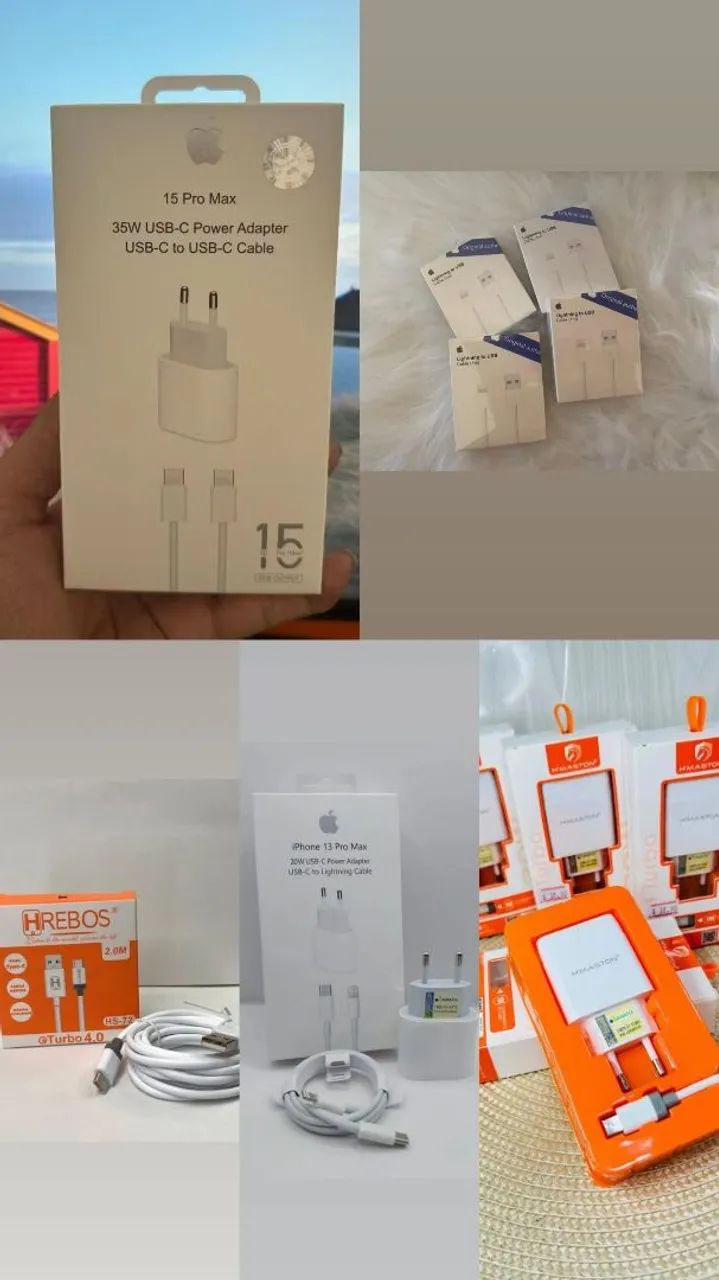 Carregadores e cabos de carregamento para celular 