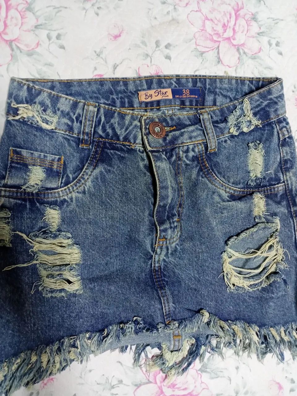 Saia jeans destroyed - Foto 3