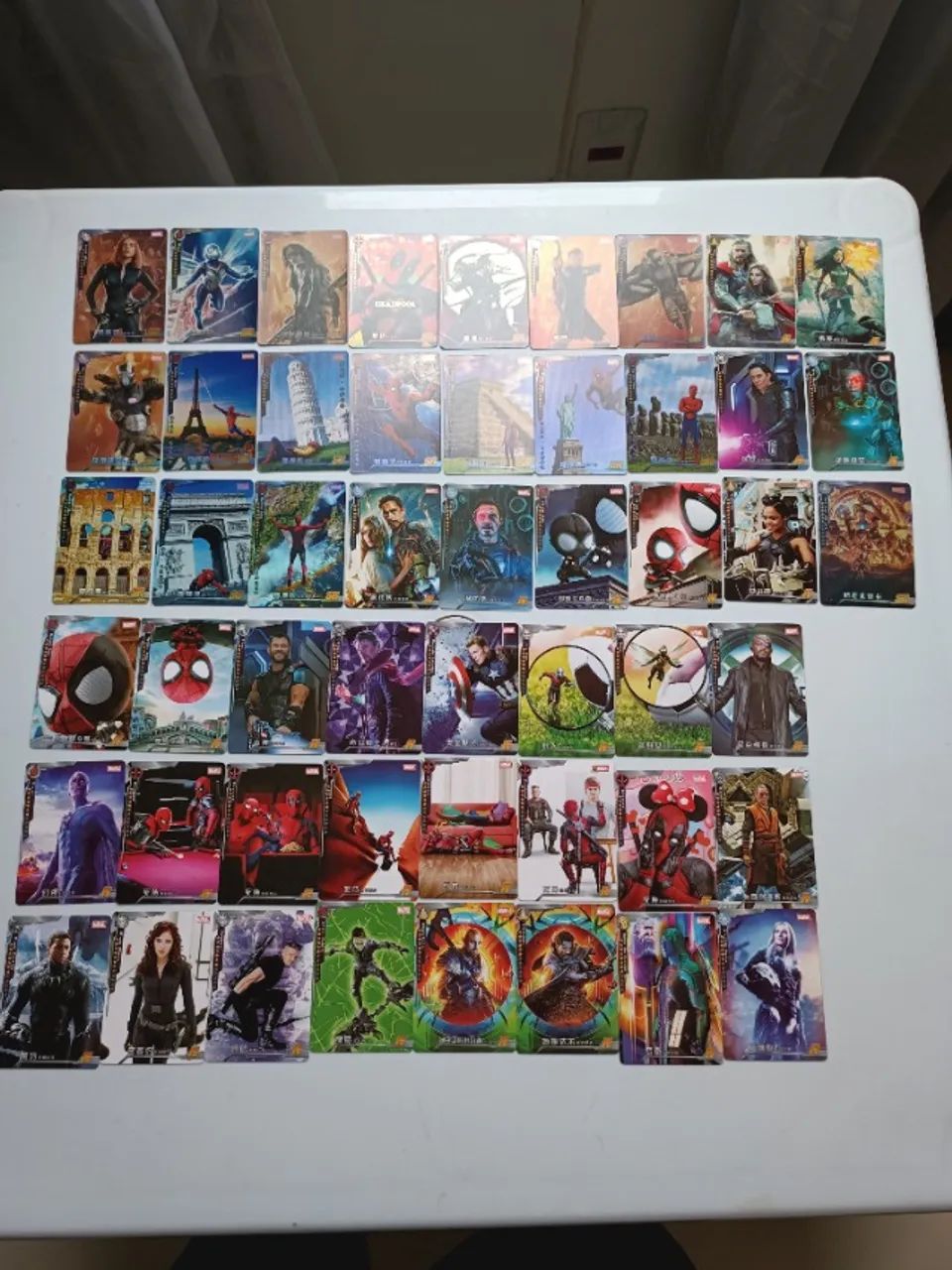 Coleção Marvel Comics Movie MCU 51 cards
