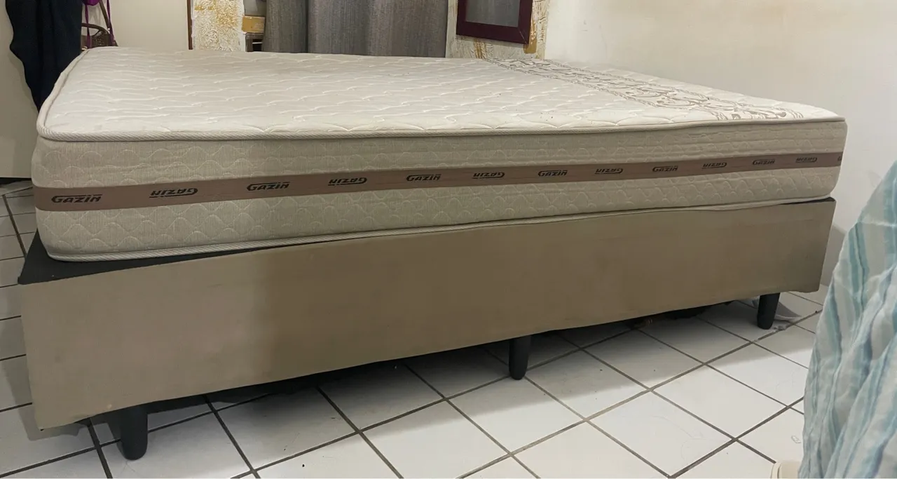 Cama Box Molas e Colchão Gazin - Conforto e Qualidade