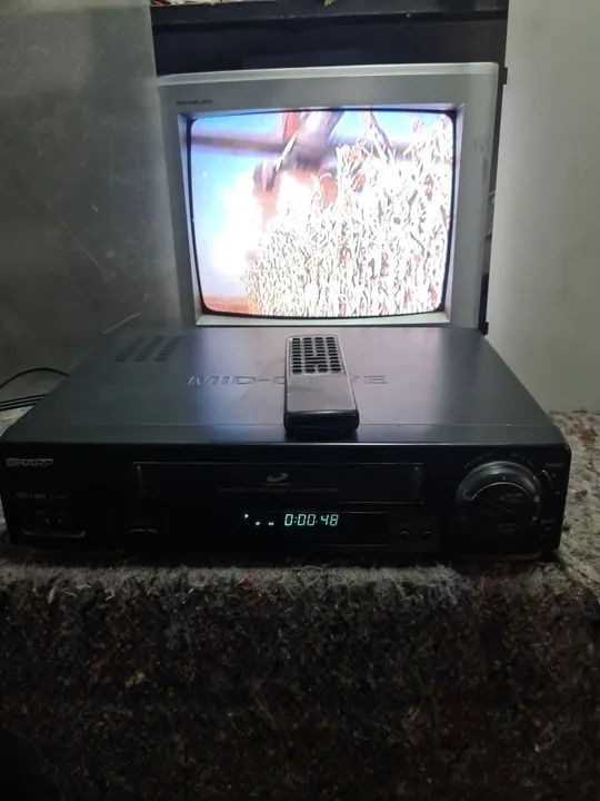 Video Cassete SHARP VC 1694 VIS HIQ 4 HEAD  Com Controle Remo - Foto 2