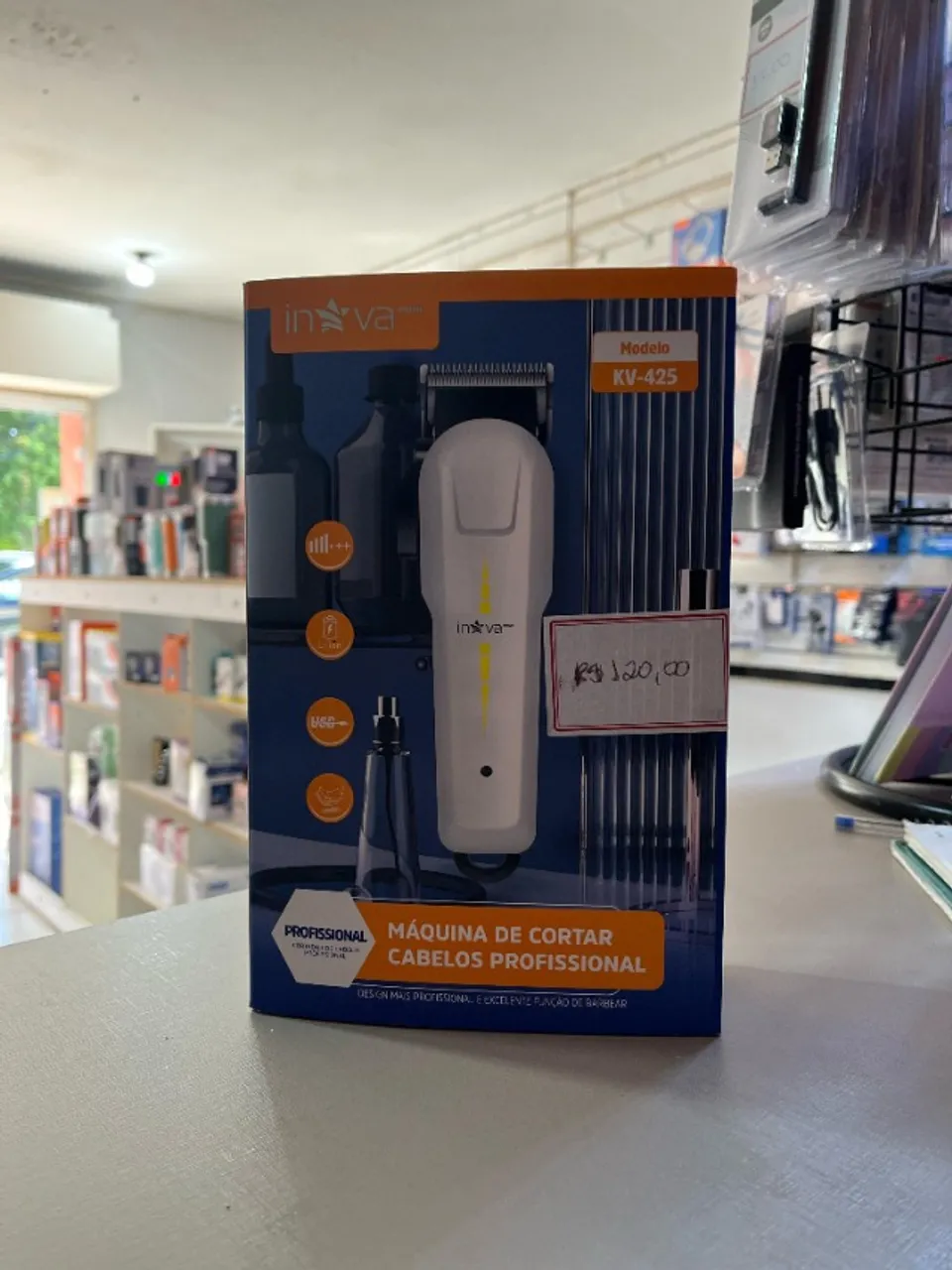 Máquina de Cortar Cabelo Profissional KV-425