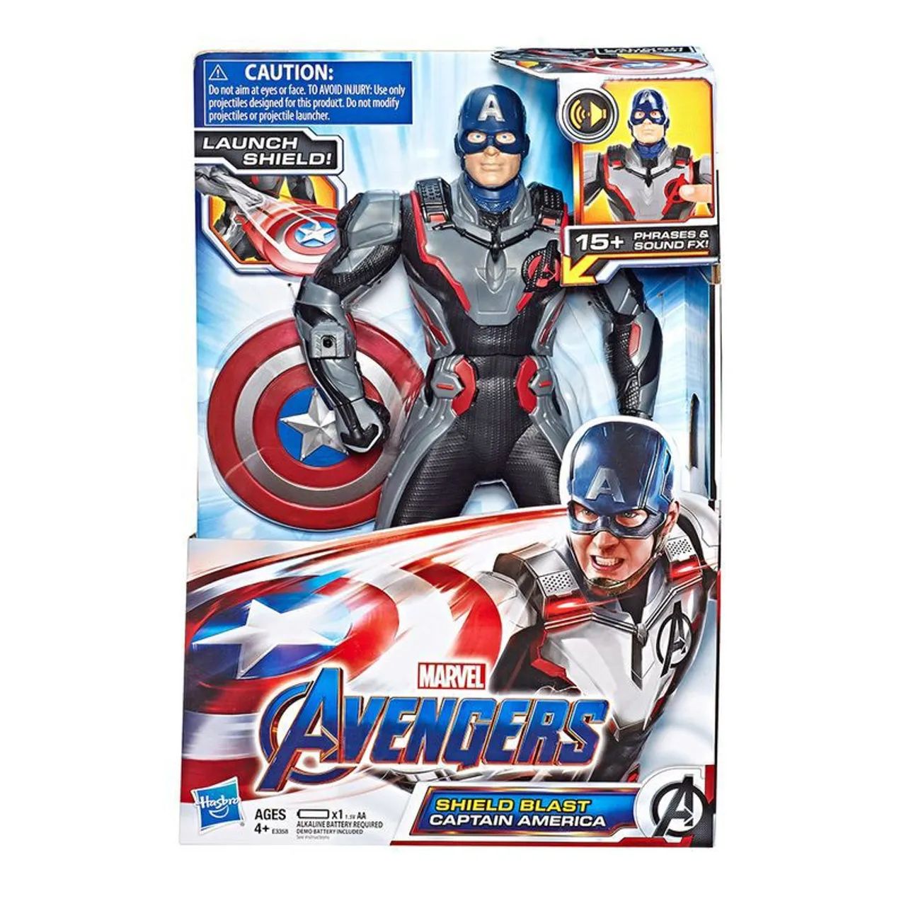 Capitão América Shield Blast Eletrònico Hasbro