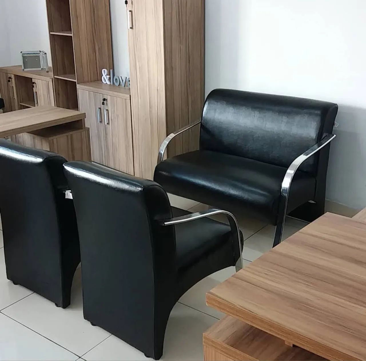 Conjunto de Sofá para recepção 