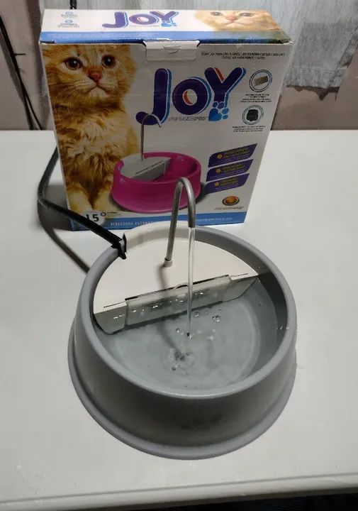 Bebedouro Automático 1,5 Litros - Fonte Joy P/ Gatos e Cães