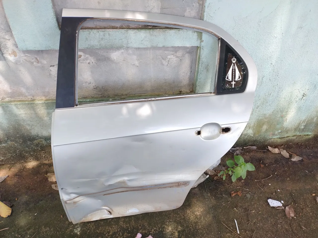 Porta Traseira Carro Prata - Peça Automotiva