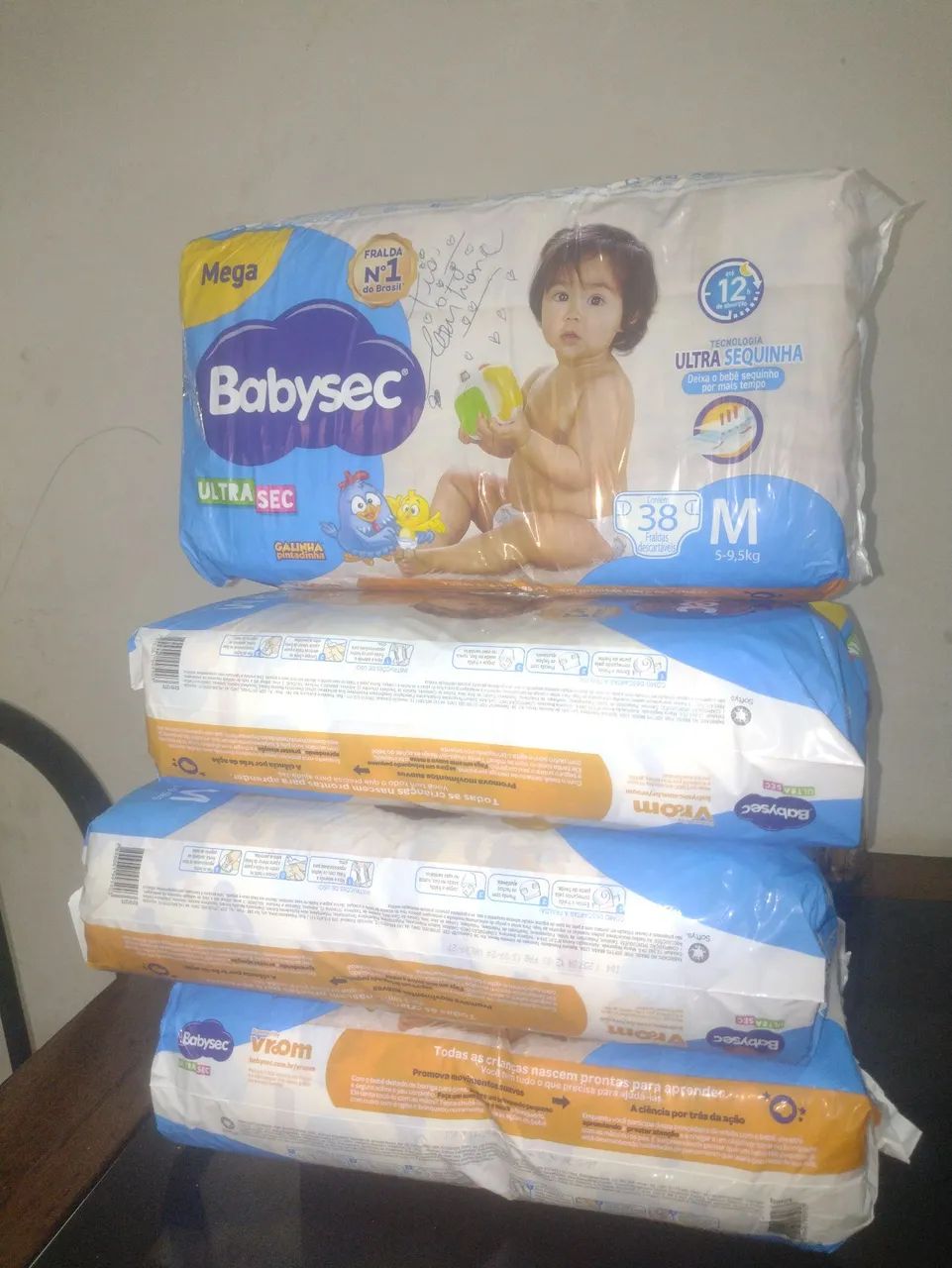 Fraldas Babysec Ultra Sec Mega - Pacote com 38 unidades  M