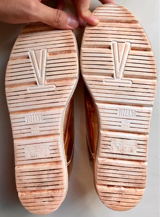 Tênis Ouro Rosé Vizzano Feminino 38 BR - Foto 4