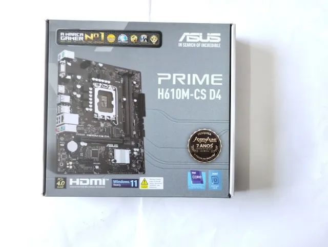 Caixa Vazia Placa Mãe: Asus Prime H610m-CS D4