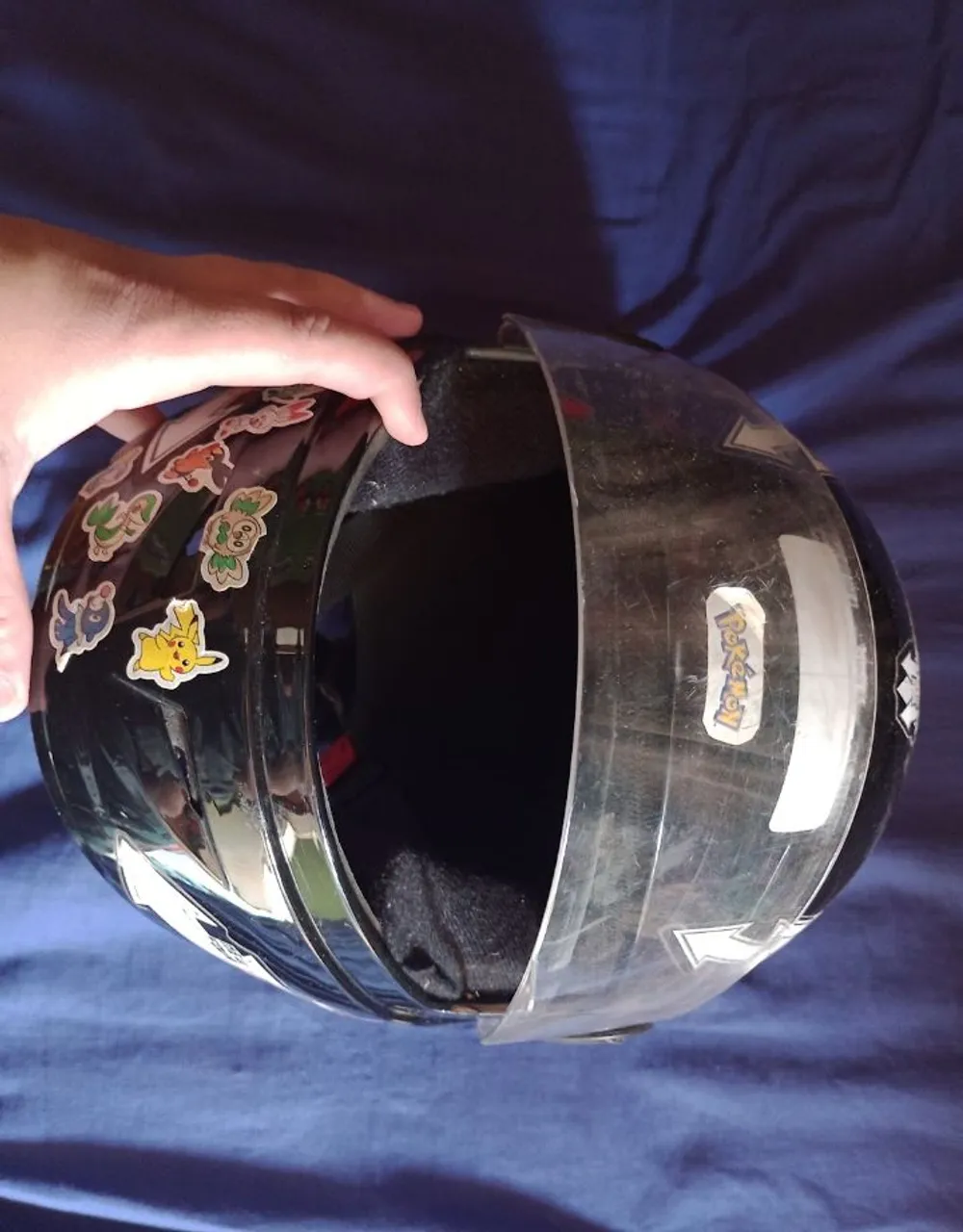 Capacete de Moto Preto n:54 ( infantil)