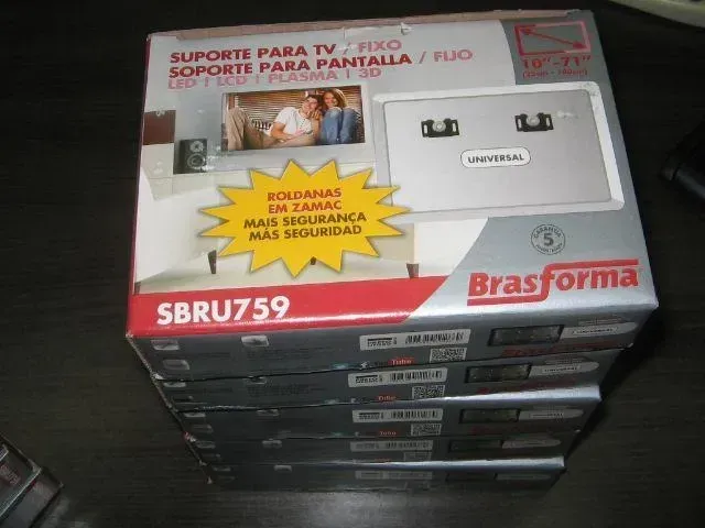 Suporte para TV LCD/LED/Plasma Parede 10" a 71" Brasforma SBRU759