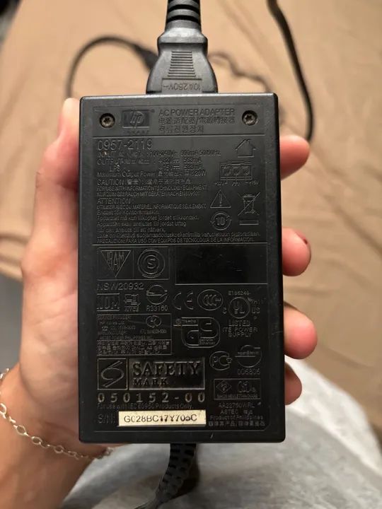 Fonte Original Impressora Hp 32v 563mah 09572119 Pino verde - Foto 2