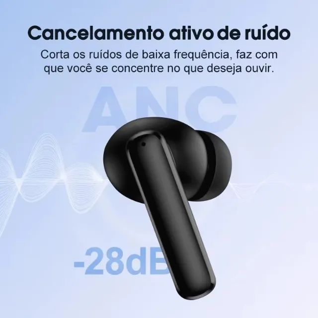 Fone Sem Fio QCY T13 ANC Bluetooth | Garantia | Ergonomia Ideal | Pronta Entrega - Foto 4