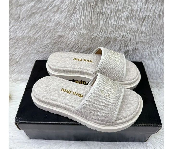 Chinelo Slide Miu Miu 36 - Foto 4