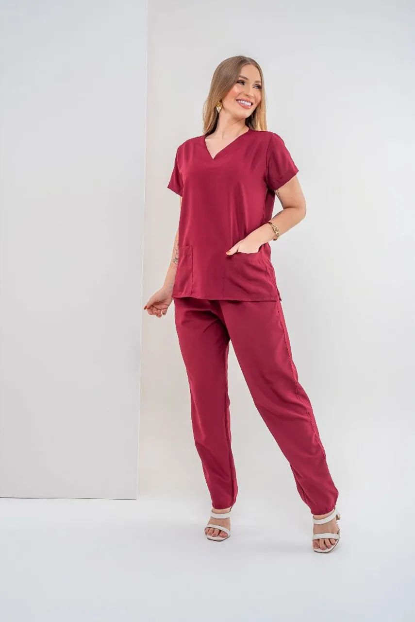 Scrub / conjunto privativo vinho - Foto 2