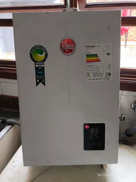 Aquecedor Gas Rheem 22lts
