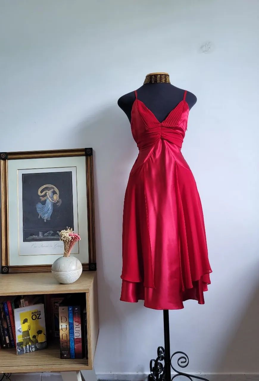 Vestido Vermelho Festa