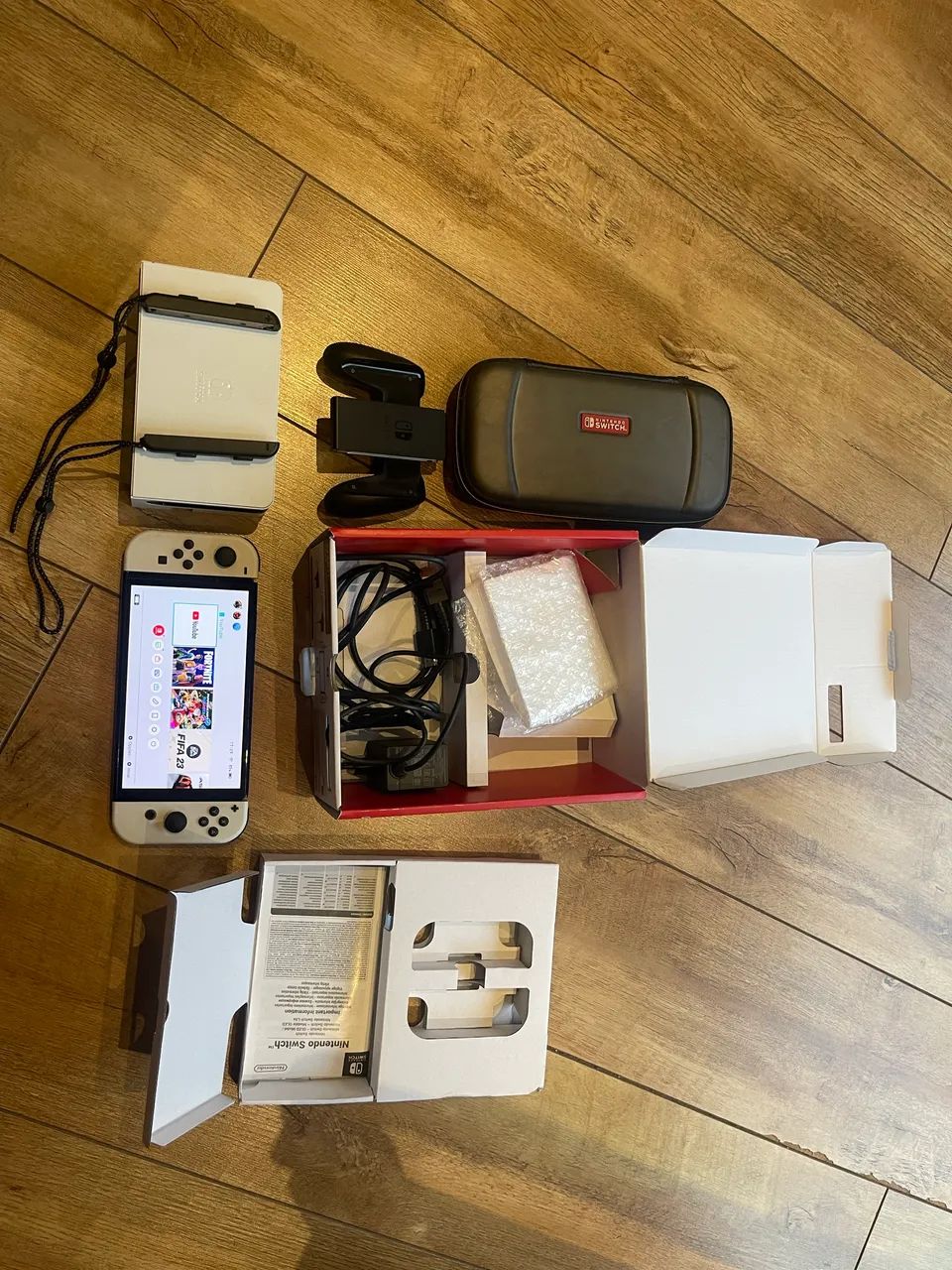 Nintendo switch Branco Oled 64gb Usado - Foto 4