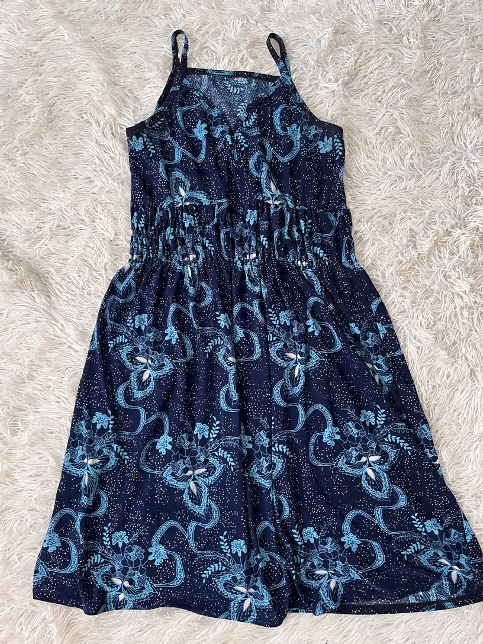 Vestido Floral Azul