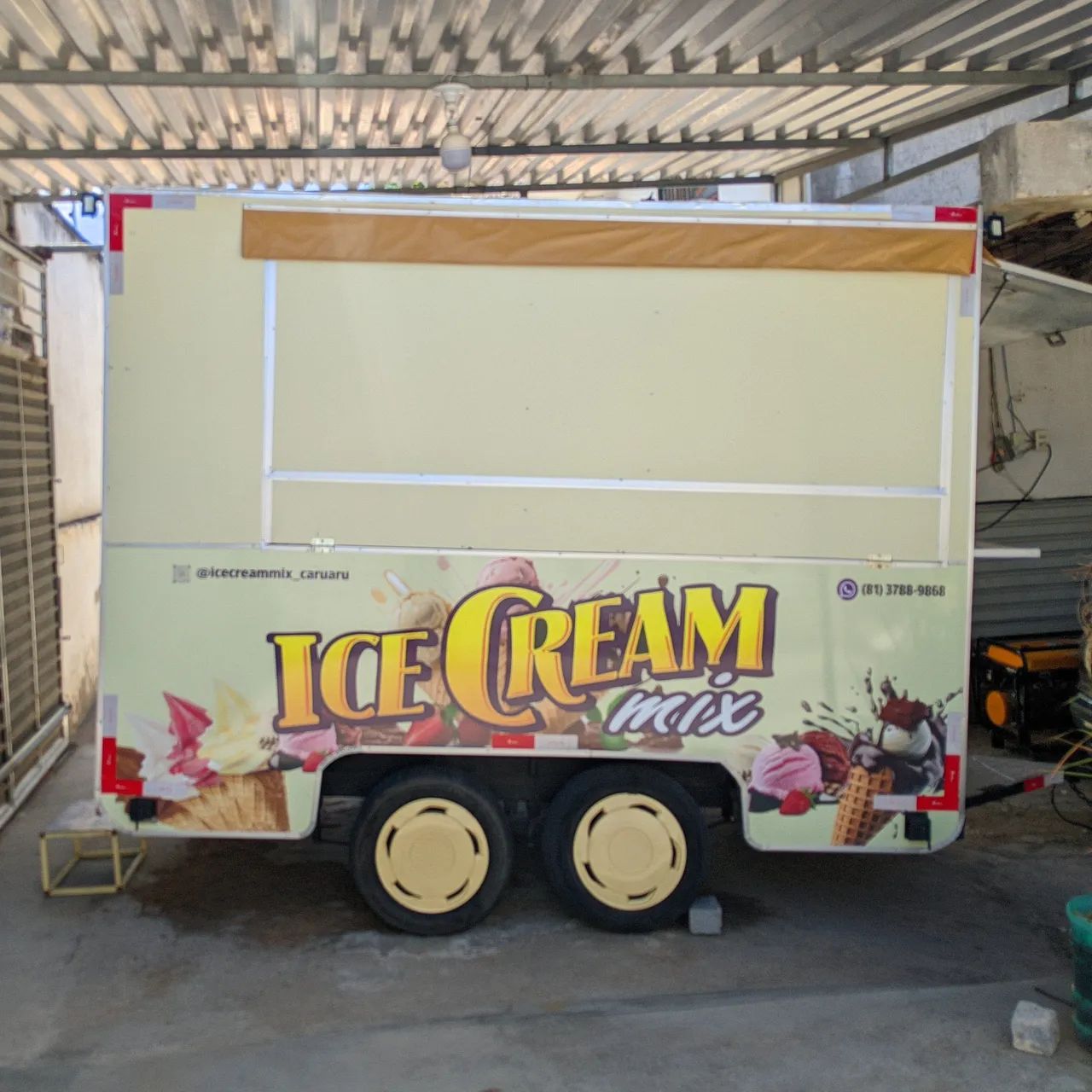 Trailer Sorveteria Completa - Ano 2024 - Food Truck