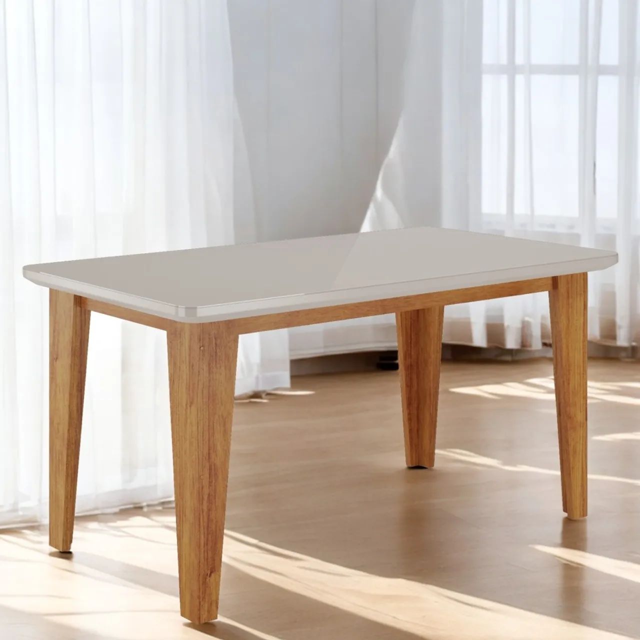 Mesa de Jantar 160 Mel/Blonde Off White tt433