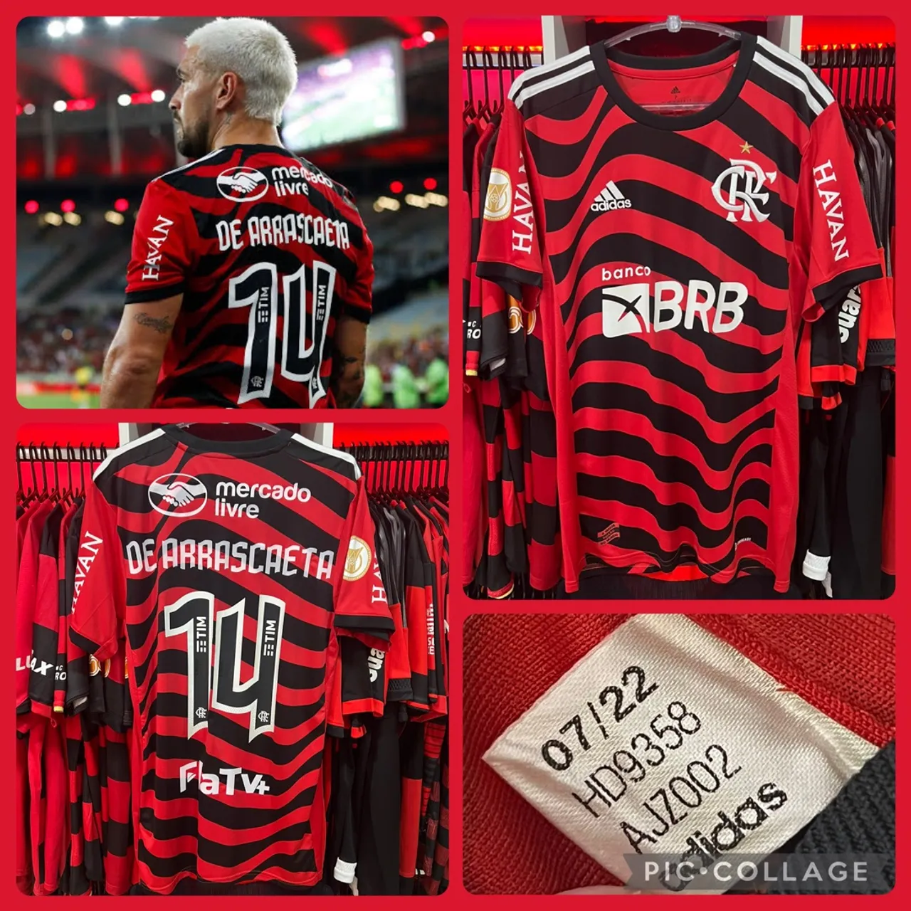 Camisa De Arrascaeta (14) - Flamengo 2022/23