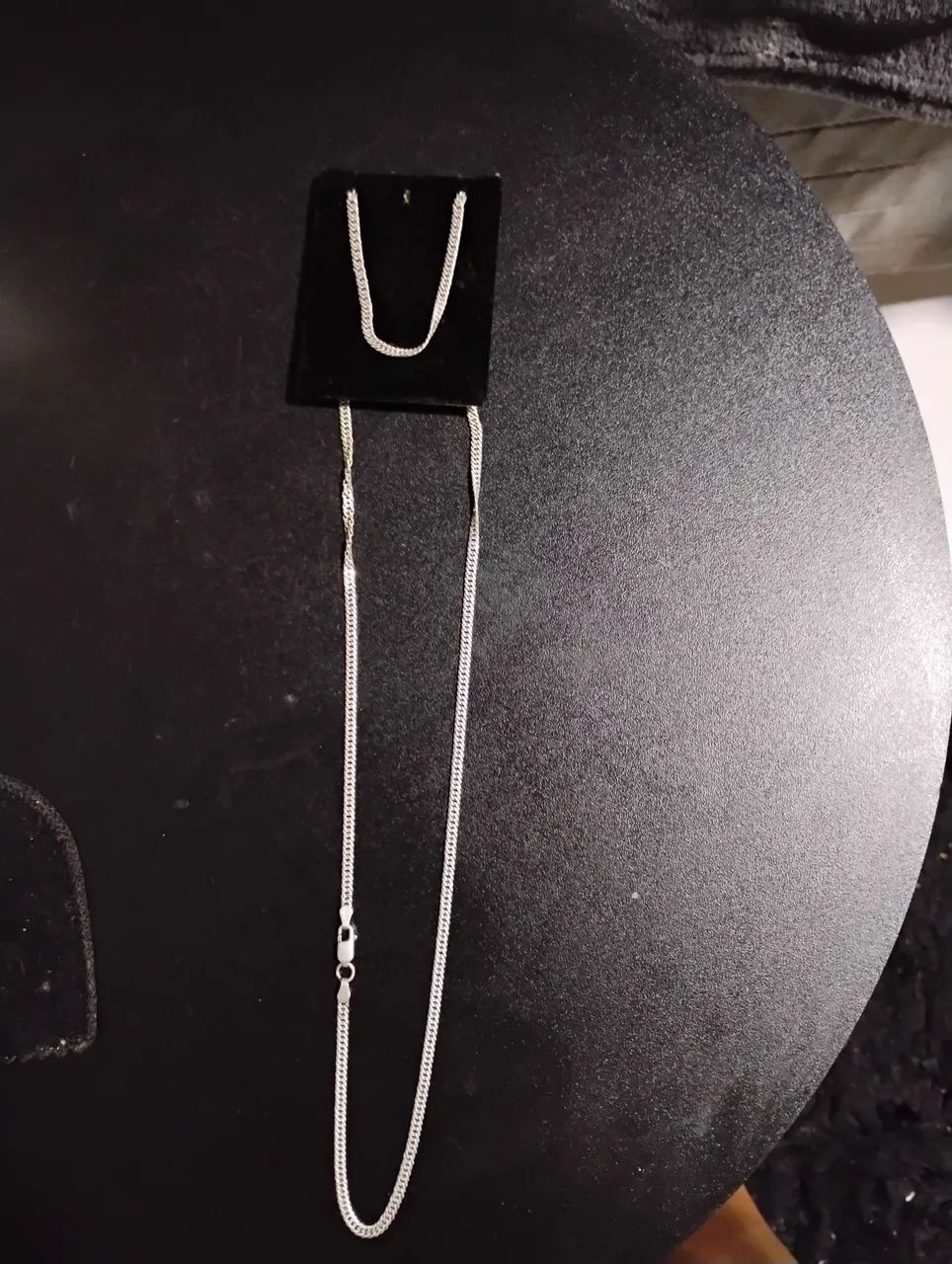 Corrente prata elo duplo 3,5mm 70cm - Foto 3