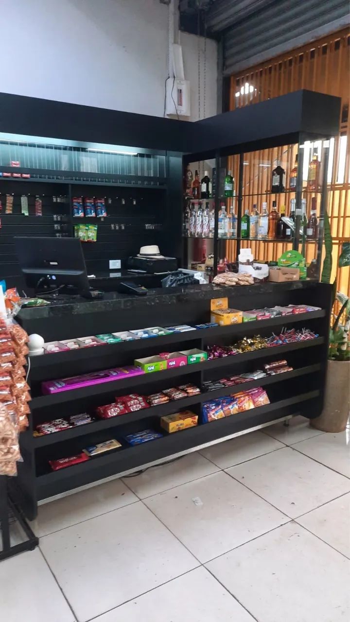 Balcão Preto com Bomboniere64308979595649123