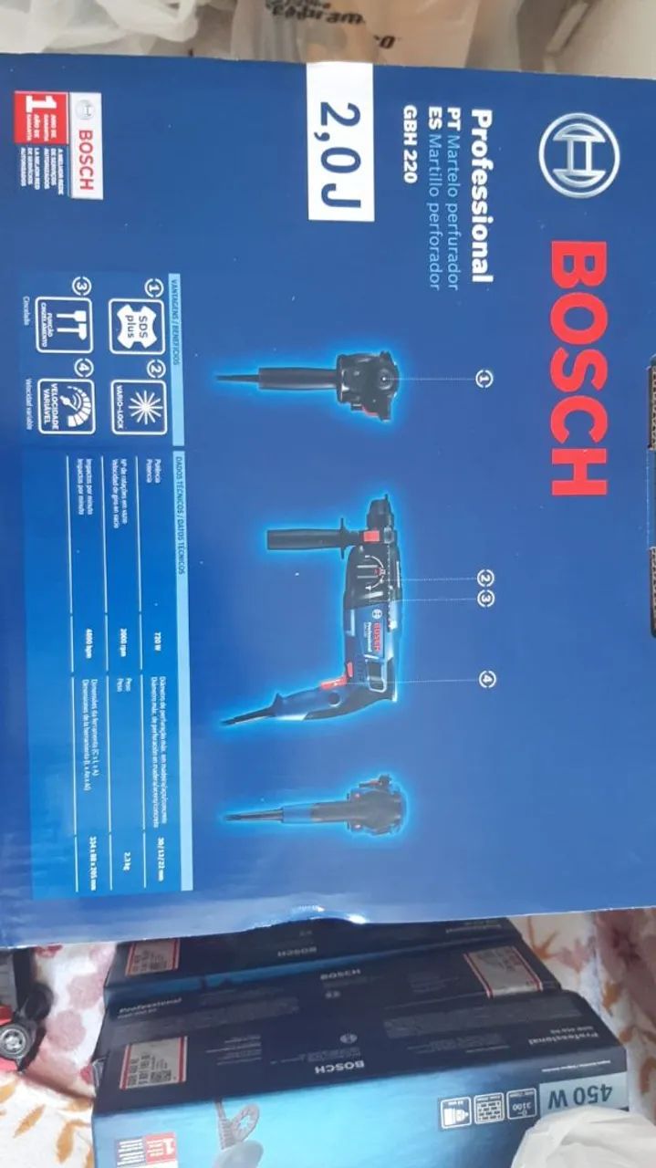 Furadeira de Impacto Bosch GSB 450 RE 450W - Foto 4