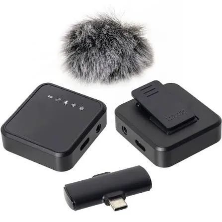 Microfone de Lapela H'MASTON Sem Fio 2 em 1  - Foto 4