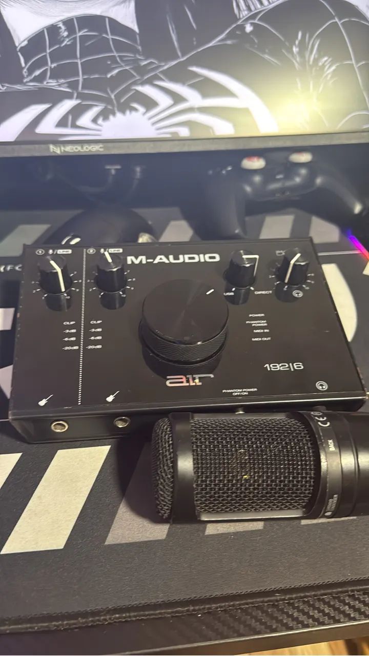 Microfone + Interface M-Audio - Foto 3